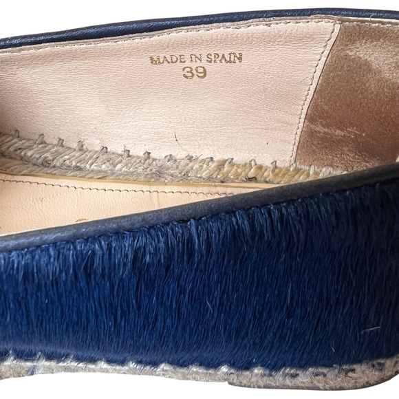 Paloma Barcelo Women's Pony-Style Espadrilles In Navy Size 39 - Picture 8 of 9